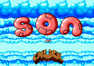 Chuck Rock II title screen for Sega Mega Drive